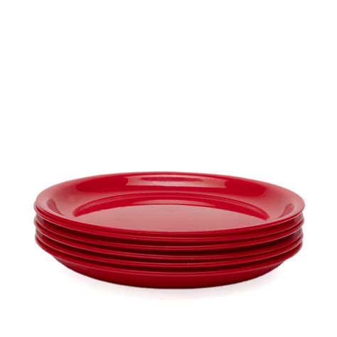 Buy Gluman Round Microwave Safe Snack/Dinner Quarter Plates for Serving ...