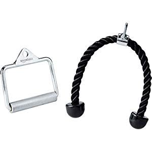 amazon basics Steel D Handles and Exercise Machine Rope Set : Amazon.in ...