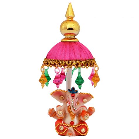 MINI GANESH JI IN UMBRELLA - National Handloom Corporation