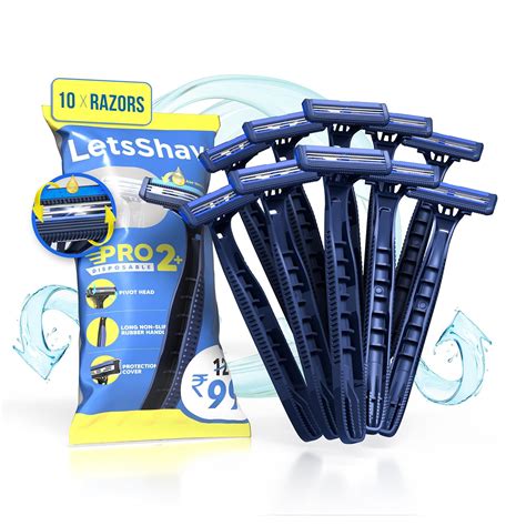 LetsShave Men Dorco Pace 2 Plus Disposable Razor (Pack of 10) : Amazon ...