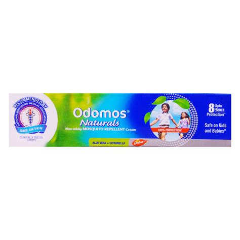 Buy Odomos Naturals Mosquito Repellent Cream, 25 gm | 19 Minutes ...