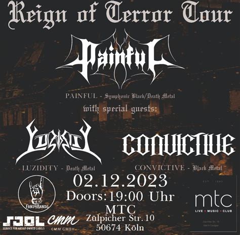 Reign of Terror Tour 2023 - PAINFUL + LUZIDITY + CONVICTIVE, MTC ...