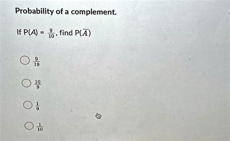 Image result for Probability Complement Formulas
