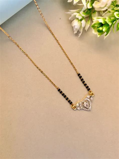 Vamayukt Tania Heart combo modern mangalsutra Price in India - Buy ...