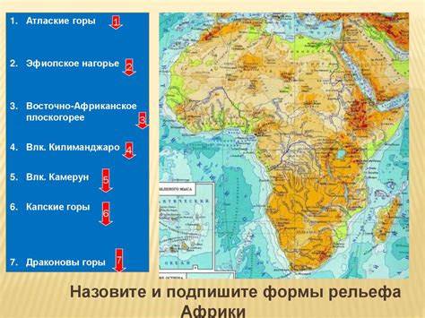 Рельеф и полезные ископаемые Африки - презентация онлайн