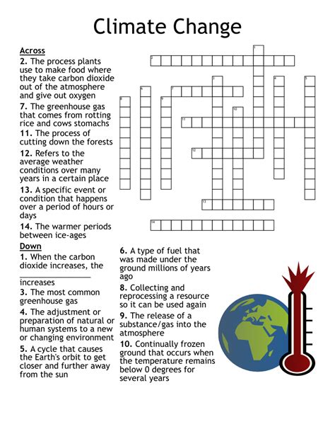 Climate Change Crossword Puzzle