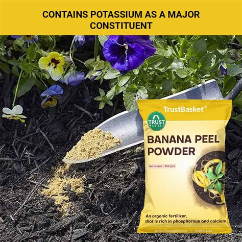 Banana Peel Powder Organic Fertilizer for Plants (450 Grams) – TrustBasket