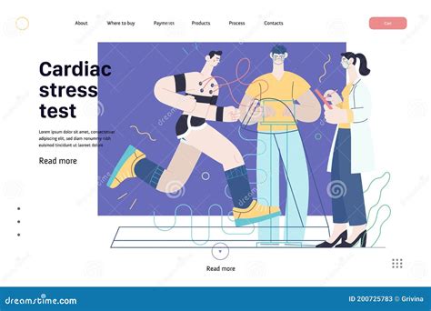 Medical Tests Template - Cardiac Stress Test Stock Vector ...