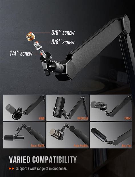 FIFINE Mic Arm Stand, Microphone Boom Arm with Desk India | Ubuy