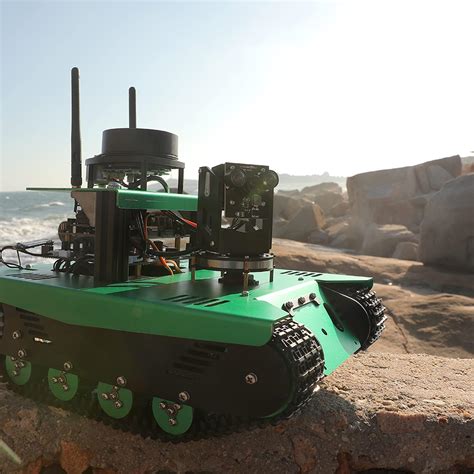 Buy Yahboom Raspberry Pi 4B AI Robot ROS Tank Kit Transbot with ...