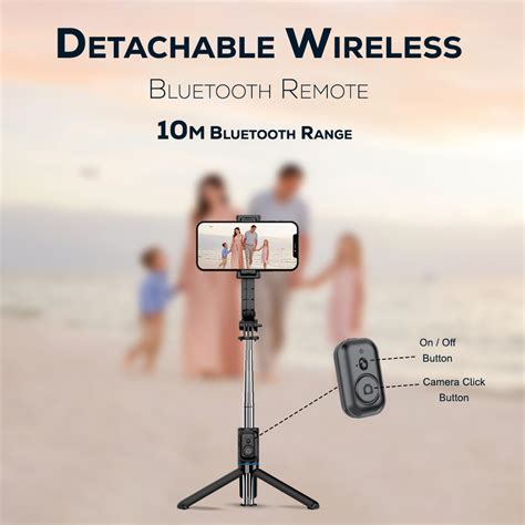 Wireless & Portable Selfie Stick | Travel selfie stick – Temptindia