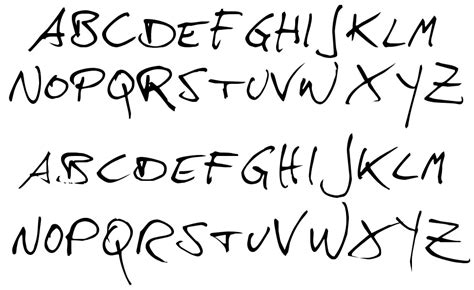 Image result for Hand Font