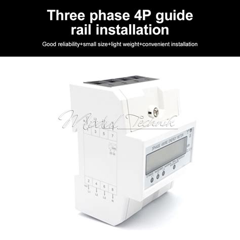 3-Phase 4 Wire AC 220/380V 80A DIN Rail Digital India | Ubuy