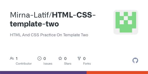 Image result for GitHub HTML CSS Templates