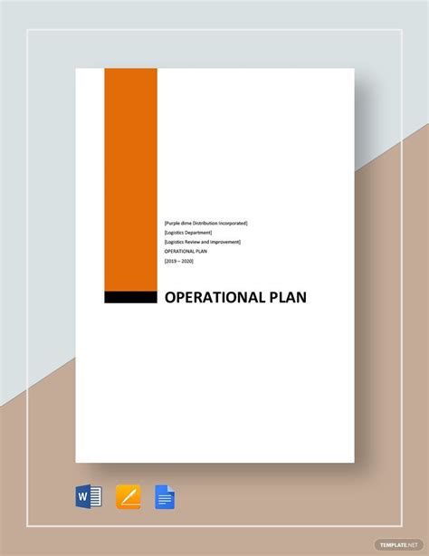 Simple Operational Plan Template 的图像结果