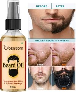 berrisom 4 x Faster Beard Growth oil with 100% Natural Ingredients Hair ...