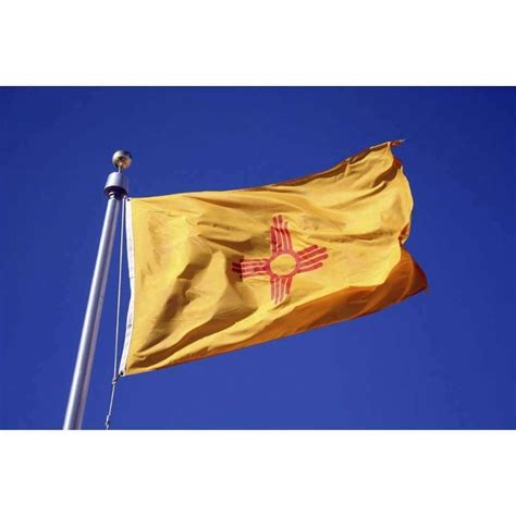 New Mexico Flag New Mexico State Flag Metal Sign, Americana, Rustic