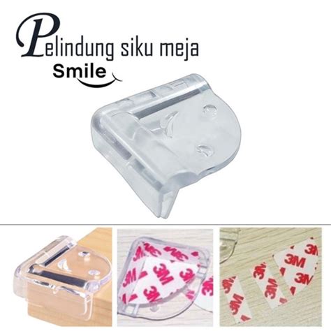 Jual PELINDUNG SIKU MEJA SMILE 3M PENGAMAN SUDUT PEREKAT TRANSPARAN ...