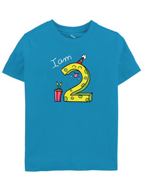 Birthday : I Am Two - Tee | Buy online Personalised Baby Tee/T-Shirt ...