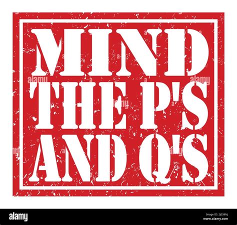 Mind the ps and qs hi-res stock photography and images - Alamy