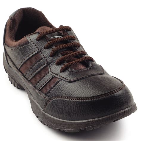 Buy Force 10 Brown Lacing Uniform School Shoes For Kids 8151-18 By Liberty