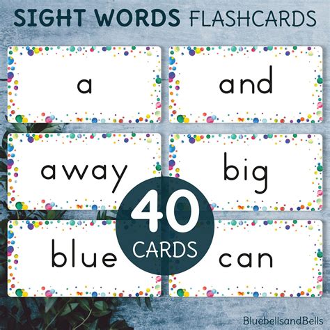 Sight words flash cards preschool and kindergarten printable pre ...