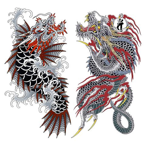 Pin by Duongvanbinh on Hình xăm cá chép | Dragon koi tattoo design, Koi dragon tattoo ...