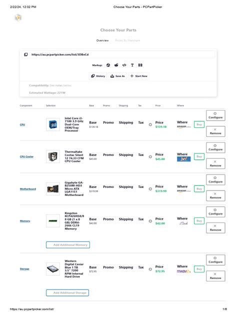 Image result for PCPartPicker Tutorial