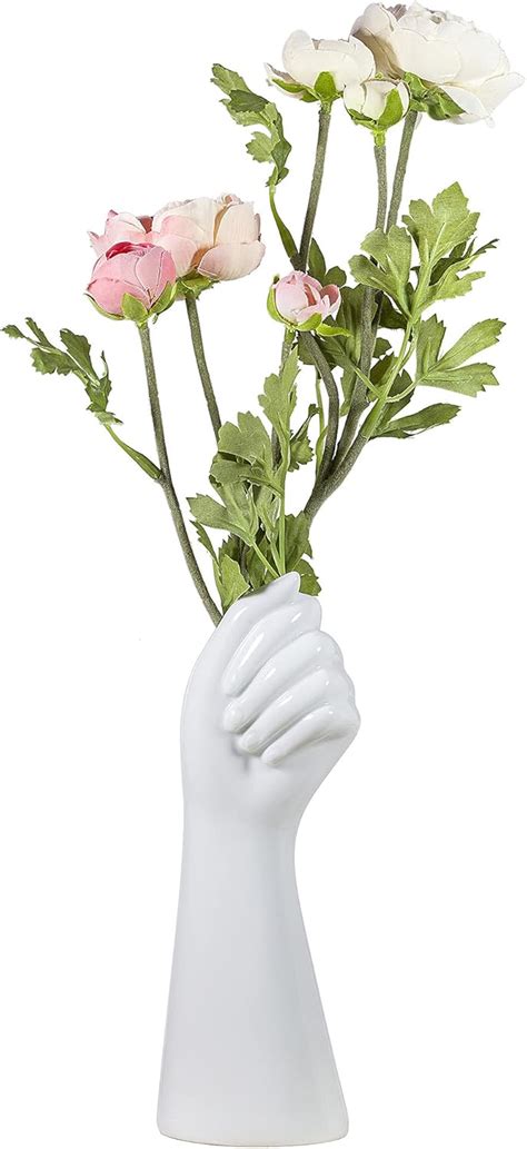 Buy OYMOMYO Human Body Ceramic Hand Vase, Arm Body Shaped Small Flower ...