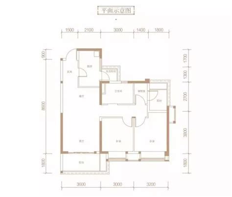 A户型88平米两室两厅一卫_天津碧桂园云湖_天津365淘房