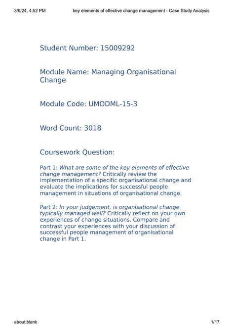 Image result for Workday Implementation Change Management Case Study Examples