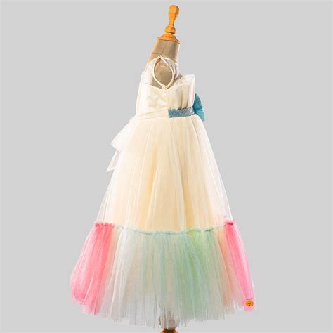 Buy Fawn Sequin Bow Gown for Girls – Mumkins