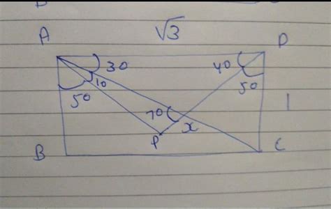 ABCD is a rectangle with ad as longer side. P is a point such that APD ...