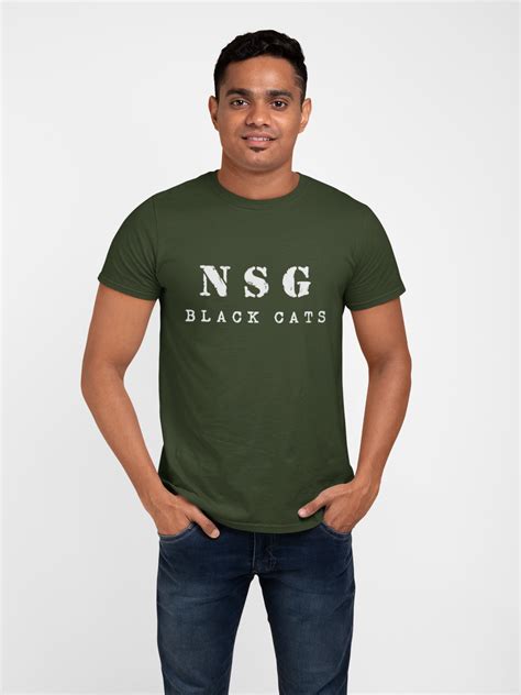 Men's NSG T-shirt | NSG | Black Cats – Olive Planet