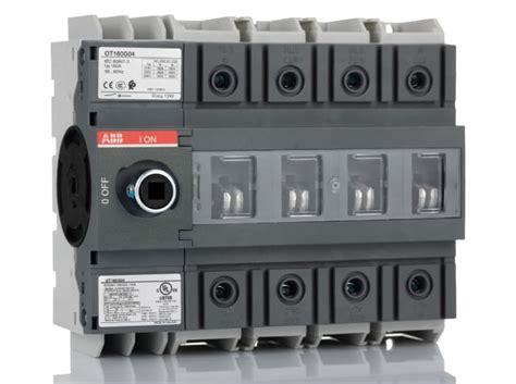 OT160G04P 1SCA135140R1001 ABB | ABB 4P Pole Base Mounting Isolator ...