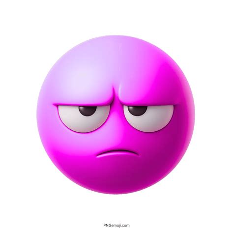 Unimpressed Emoji PNG Vector 3D Images » PNGemoji.com