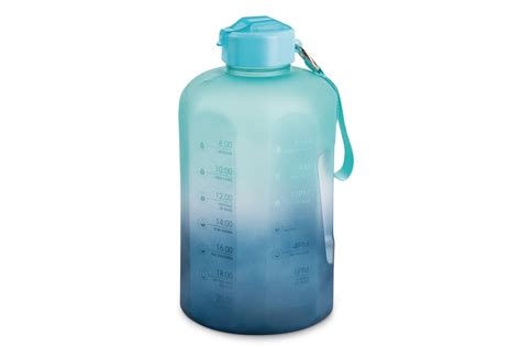 Manna Motivational Water Bottle with Leakproof Lid, Jumbo-Size, Ombre ...