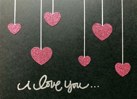 Buy Valentine's Day Card / I Love You Handmade Wedding Cards / Blank ...
