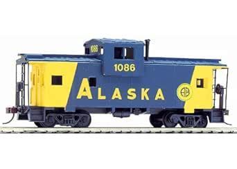 Buy Walthers Trainline HO Scale Wide Vision Caboose Alaska Railroad ...