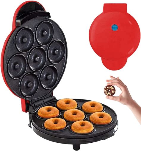 Mini Donut Maker 7 Holes, Electric Donut Press Machine, Mini Donut ...