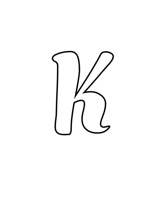 Printable Bubble Letter K - Freebie Finding Mom