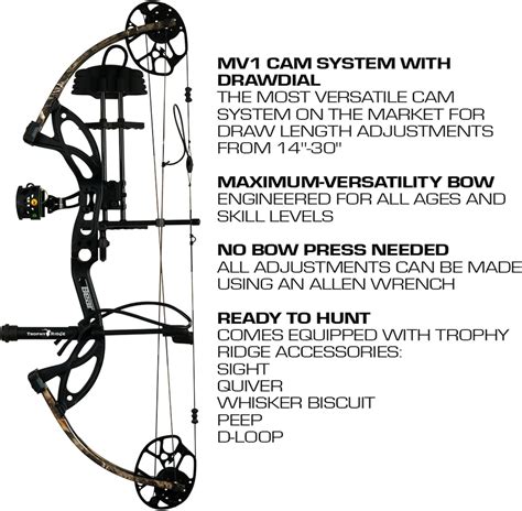 Bear Archery Cruzer G2/G3 Compound Bow Package: Ready-to-Hunt Youth ...