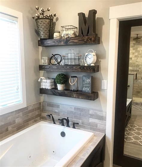 30 Outstanding Floating Shelves Bathroom Ideas