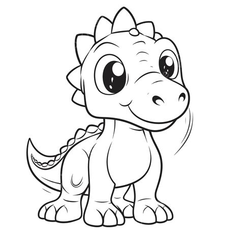 Cute Dinosaur Coloring Pages