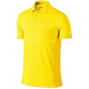 Nike Golf Victory Solid Polo (Yellow Strike/White) 2XL : Amazon.in: Fashion