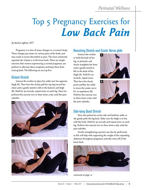 Pregnancy Back Pain Stretching Exercises Sciatica Pregnancy: Stretches