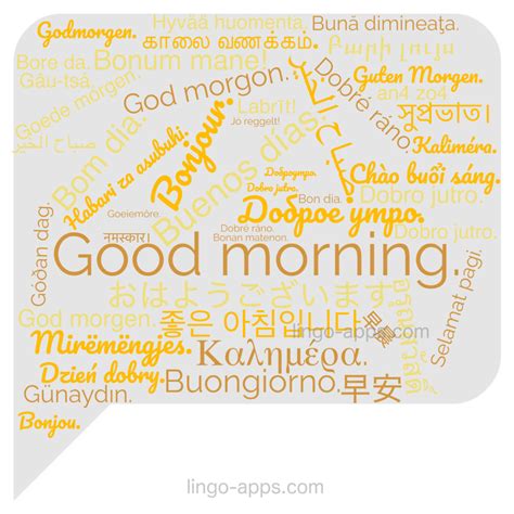 How to Say "Good Morning" in 50 Different Languages? - LingoCards - Top ...