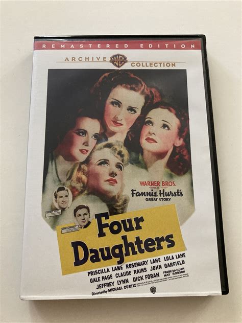 Four Daughters (1938) DVD Priscilla Lane John Garfield Warner Archive ...