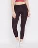 Buy Burgundy Leggings for Women by Athlisis Online | Ajio.com