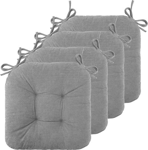 Amazon.com: FlyGulls Set of 4 Chair Cushions for Dining Chairs Non Slip ...